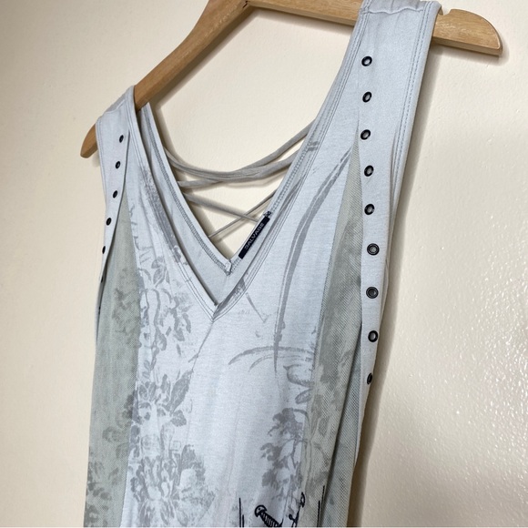 Salvage Y2K  Sexy Lace Up Print Statement Dress - Picture 6 of 14